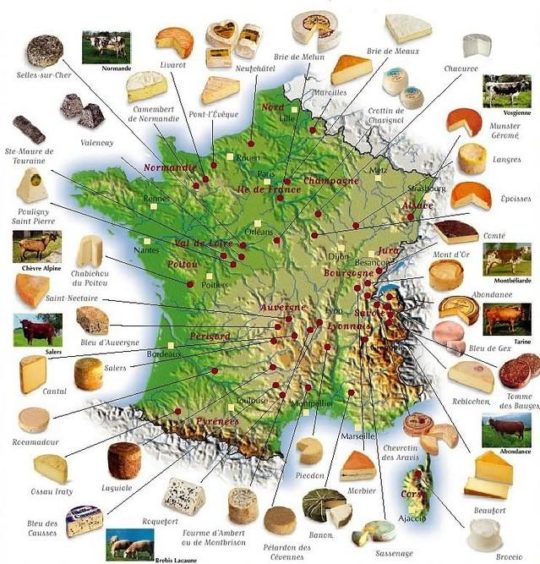 La France Le Pays Des Fromages 