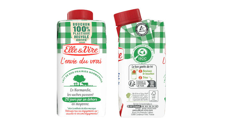 Tetra Pak et Elle & Vire étendent l’usage des bouchons en polymères recyclés certifiés